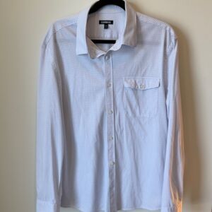 Express white w/ blue stripe Button Down Shirt